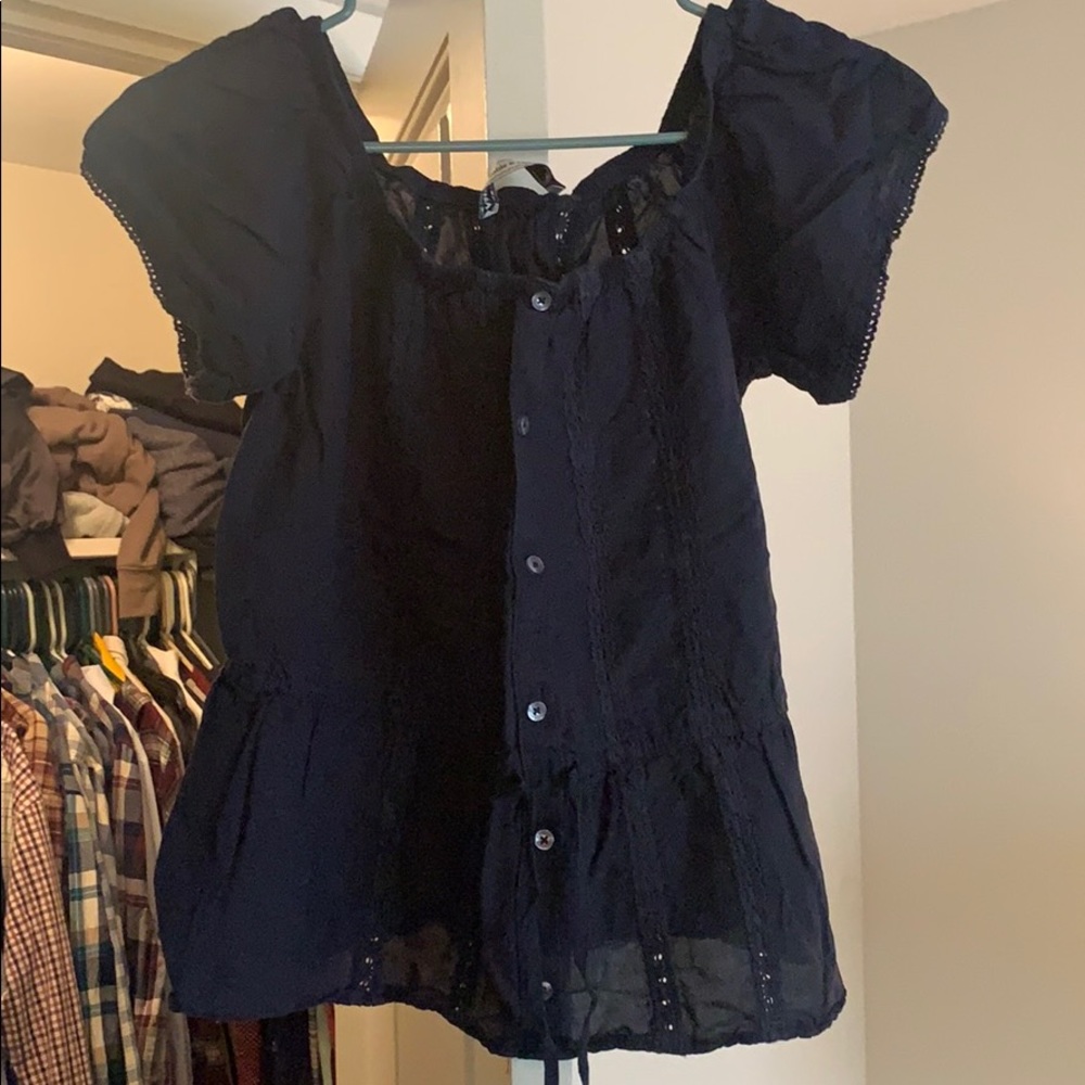 Abercrombie & Fitch navy blouse